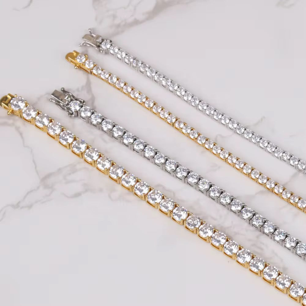 LIRIO TENNIS BRACELET - WHITE GOLD