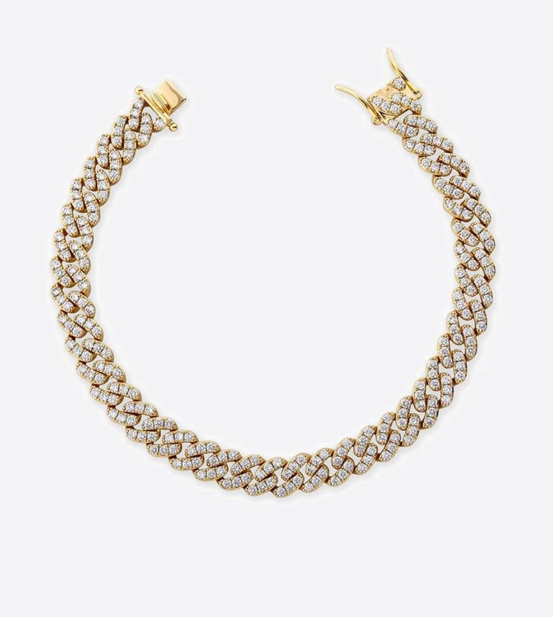 ICY CUBANA BRACELET - 18K Gold