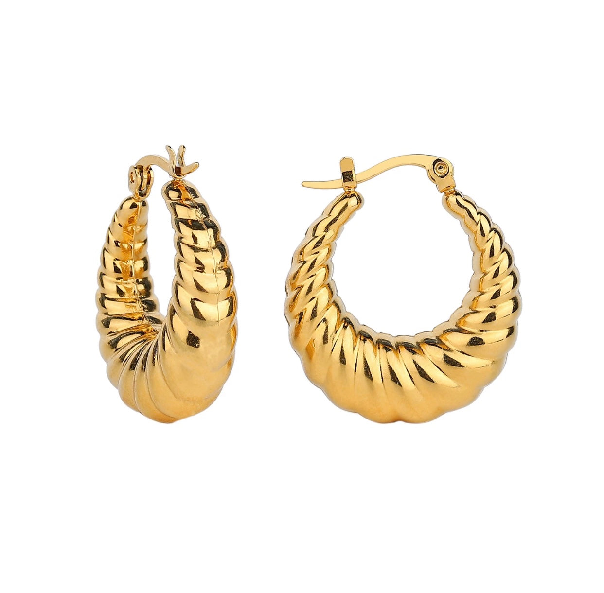 CROISSANT HOOP EARRINGS