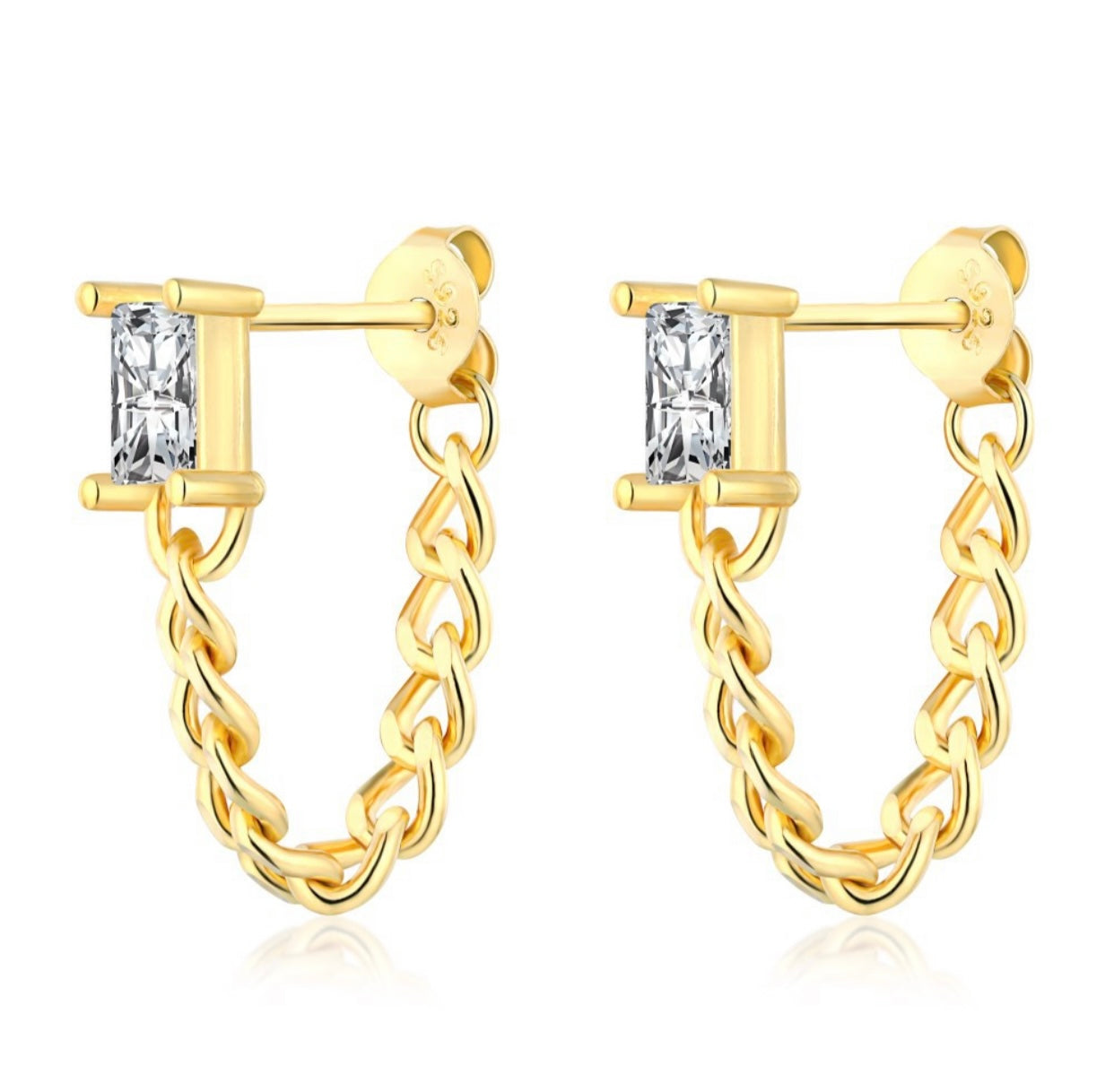 CHAIN DROP EARRING