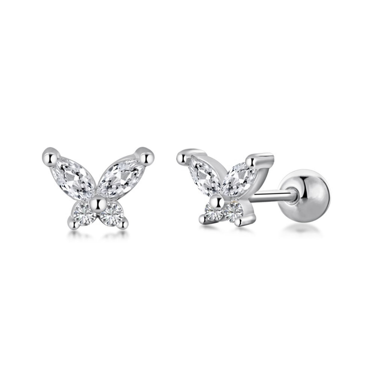 BUTTERFLY STUDS